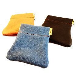 Porte-monnaie clic-clac petit en cuir | Mirly Maroquinerie - France