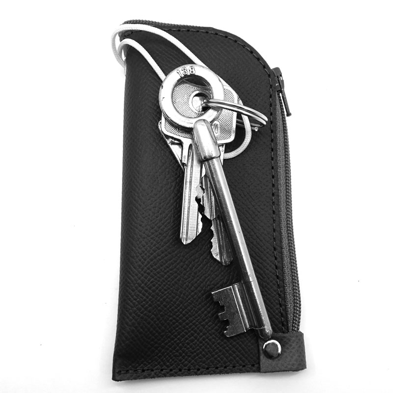 description porte-clés zip grand cuir 2