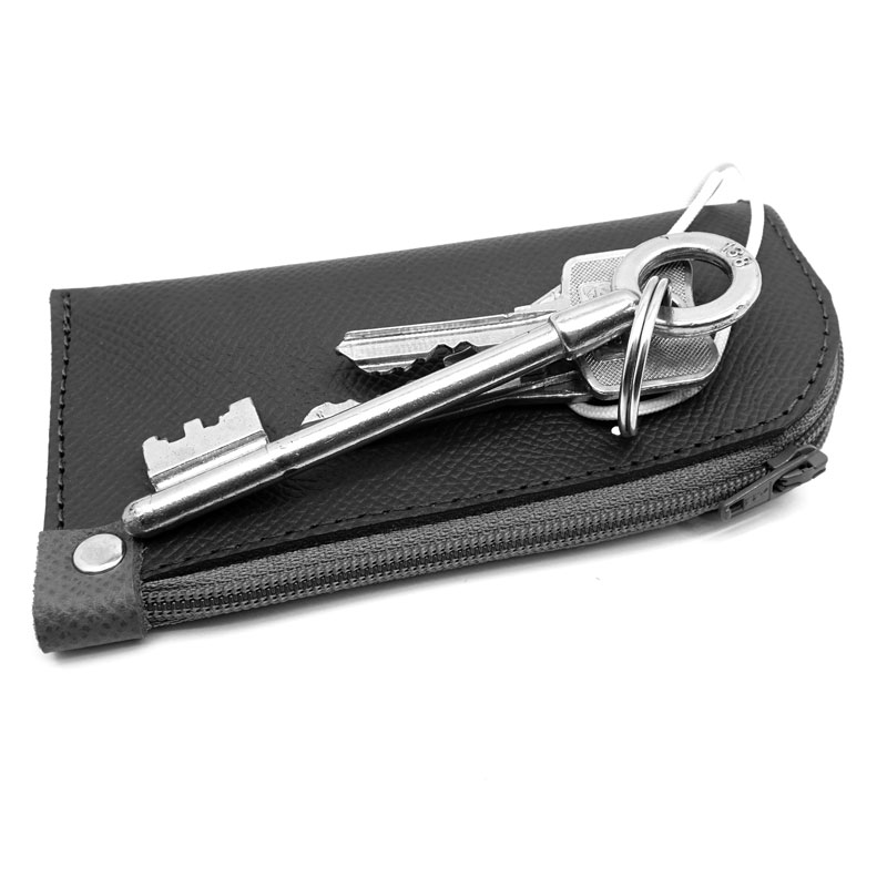 description porte-clés zip grand cuir 5